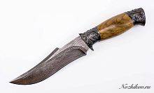Боевой нож  Авторский Нож из Дамаска №37