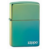 Зажигалка ZIPPO Logo Classic с покрытием High Polish Teal