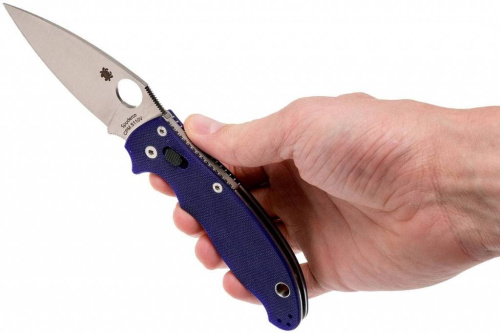 Складной нож Spyderco Manix 2 Blue 101GPDBL2 фото 16